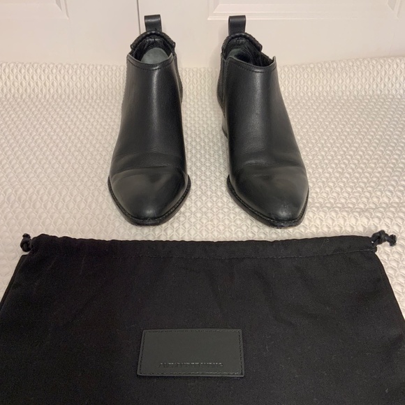 ALEXANDER WANG Kori Ankle Boot with Rose Gold Cut - Picture 3 of 6